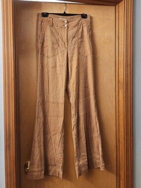 Maeve Wide-Leg High-Rise Women’s Jeans in Tan Size 6 Tall